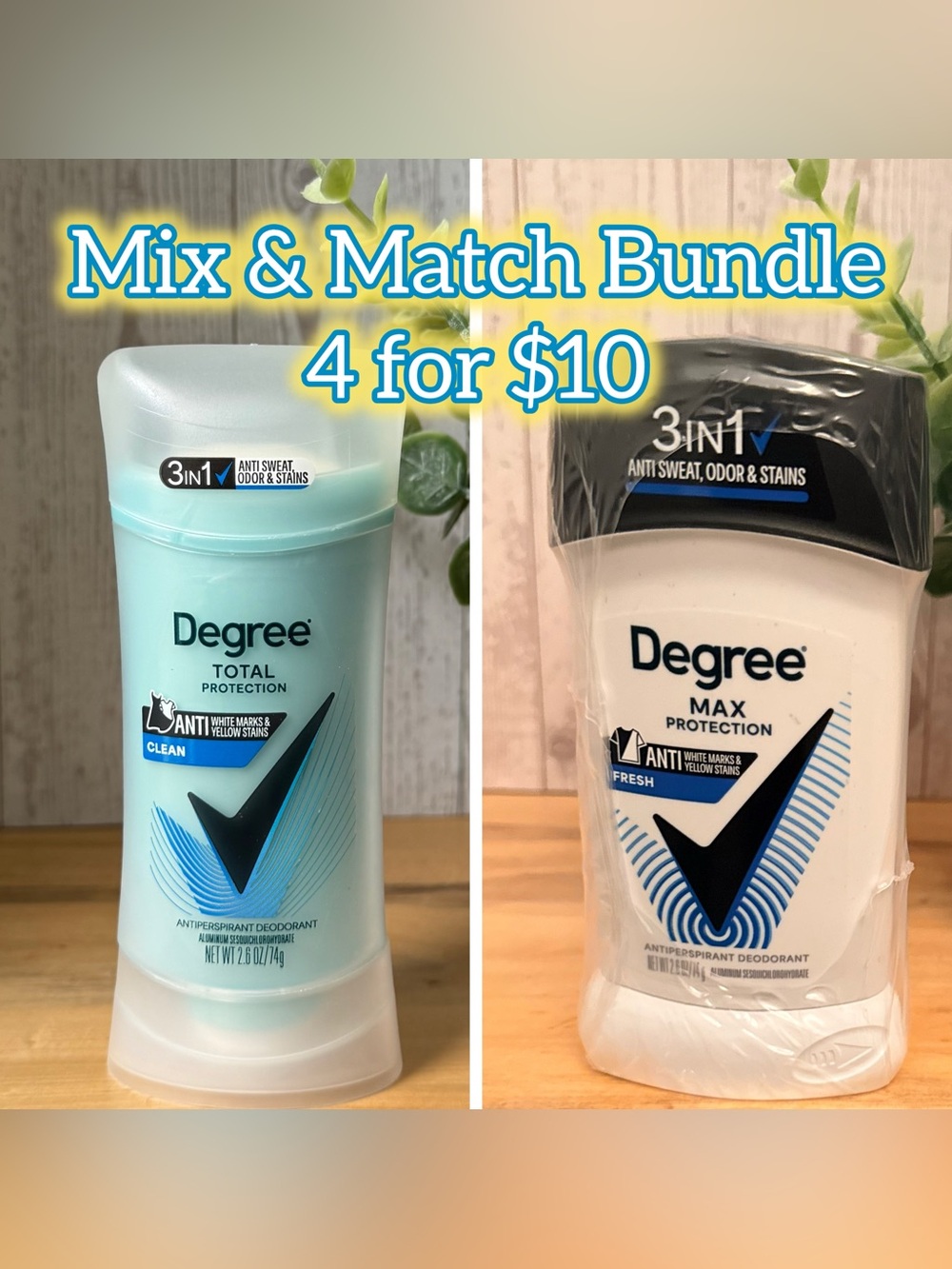 Degree  Antiperspirant Deodorant Bundle- Mix & Match